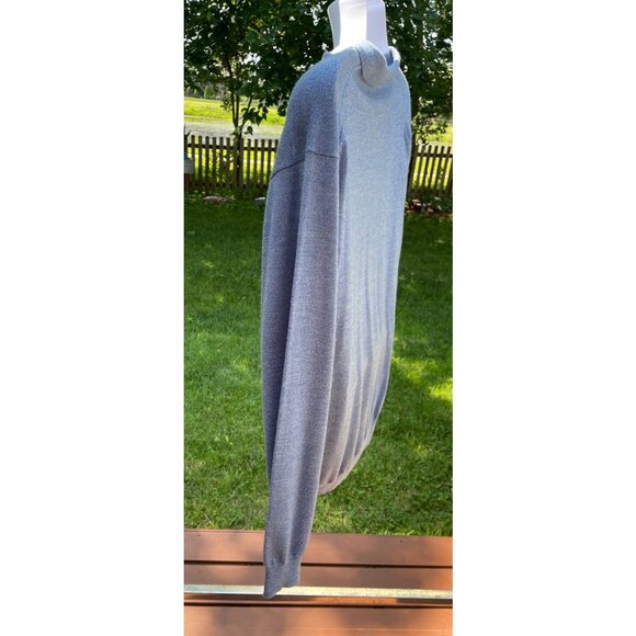 Mens XL Blue Merino Wool Long Sleeve Polo Sweater Jos. A. Bank Signature Collect - Picture 3 of 7